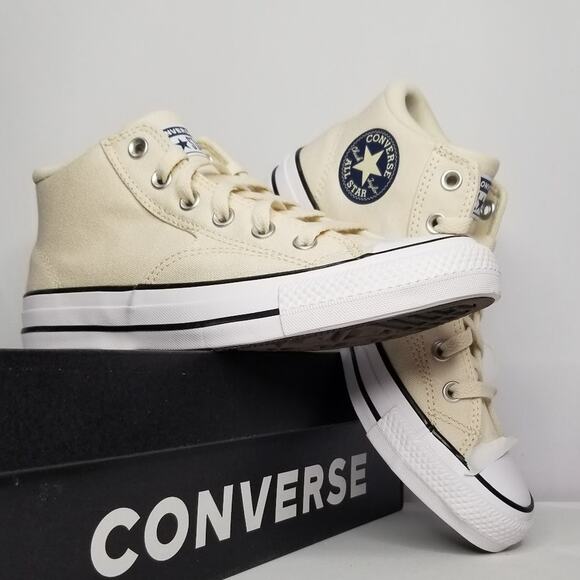 Converse Unisex CTAS Malden Street Mid Sneakers Women Size 8 Ivory A09458F NWT - Picture 1 of 7